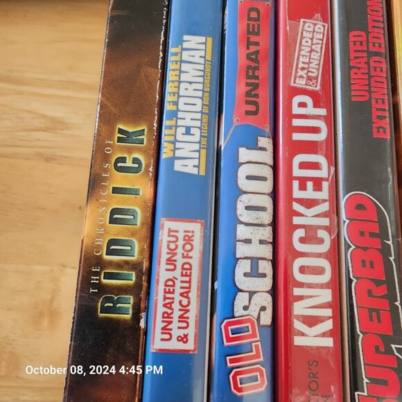 DVD Bundle NOT RATED Movies Beerfest SuperBad Riddick 40 Yr Old Virgin and More - Picture 2 of 3